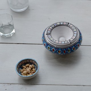 Cendrier Moyen modèle anti fumée Bakir turquoise - D 12 cm