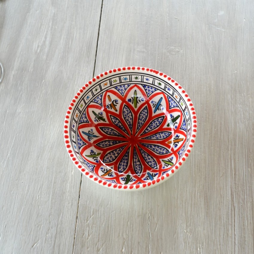 Service à salade de fruits Bakir rouge - 6 pers