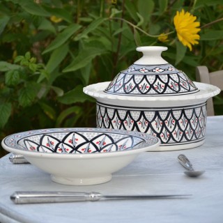 Assiette Tebsi Bakir gris - D 23 cm