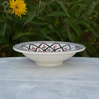 Lot de 6 assiettes Tebsi Bakir gris - D 23 cm