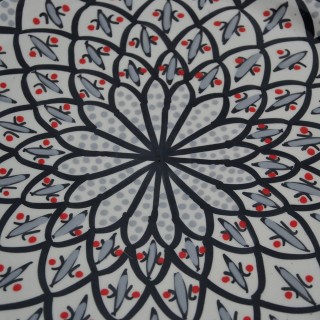 Assiette plate Bakir gris - D 24 cm