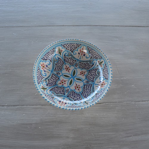 Jatte Marocain turquoise - D 20 cm