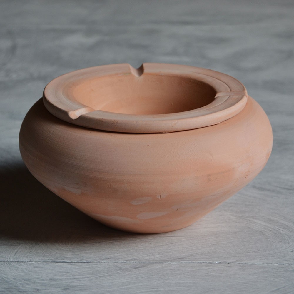 Cendrier En Terre Cuite Atmosphera – Forme Ronde, Couleur Terracotta – Déco Pratique Et Utile Pour Intérieur Ou Extérieur
