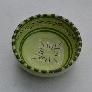 Service apéritif Fleur Tatoué Vert