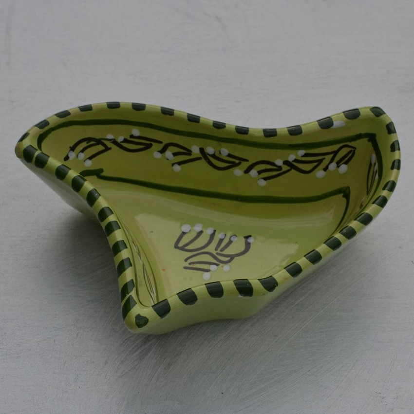 Service apéritif Fleur Tatoué Vert