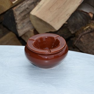 Cendrier Tunisien Uni marron - Moyen modèle