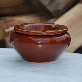 Cendrier Tunisien Uni marron - Moyen modèle