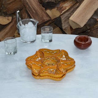 Cendrier Tunisien Uni marron - Moyen modèle