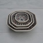 Plat octogonal Bakir gris - L 20 cm