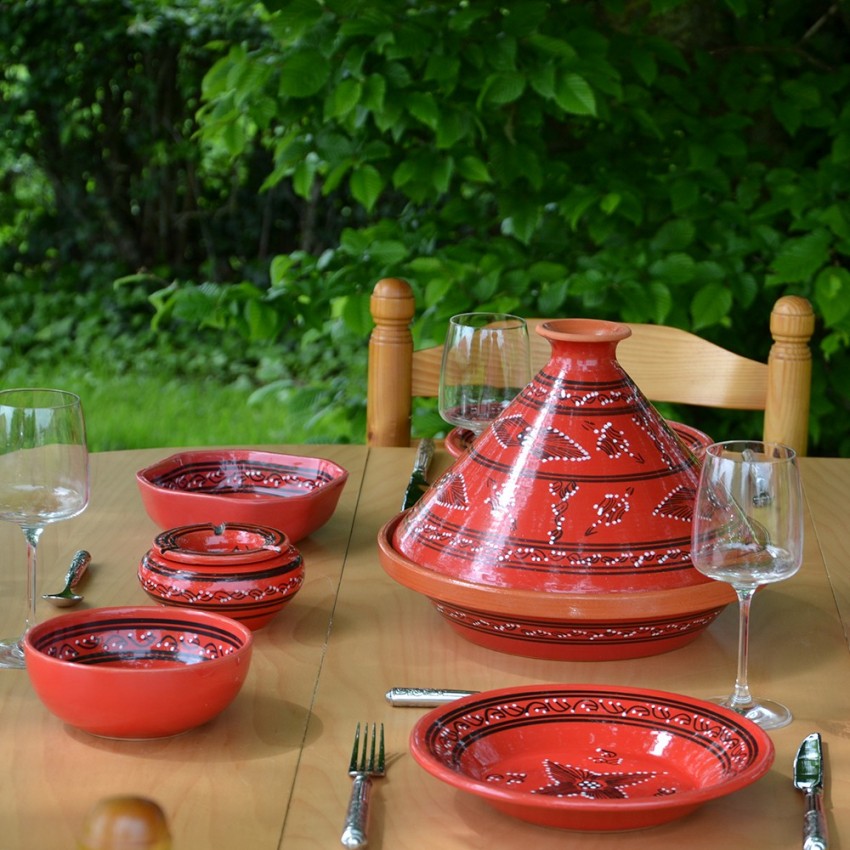 Bol Tatoué rouge - D 15 cm