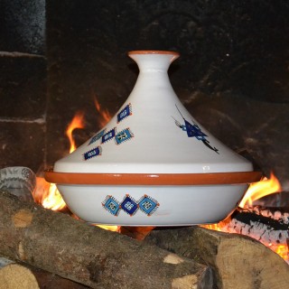 Tajine Sahel bleu - D 30 cm