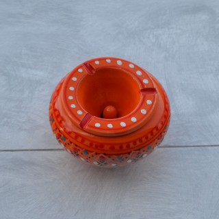 Cendrier anti fumée Marrakech Orange - Moyen modèle