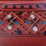 Cendrier anti fumée Marrakech rouge - Moyen modèle