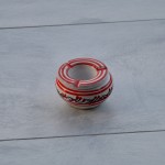 Cendrier anti fumée Tatoué rouge et blanc - Mini modèle