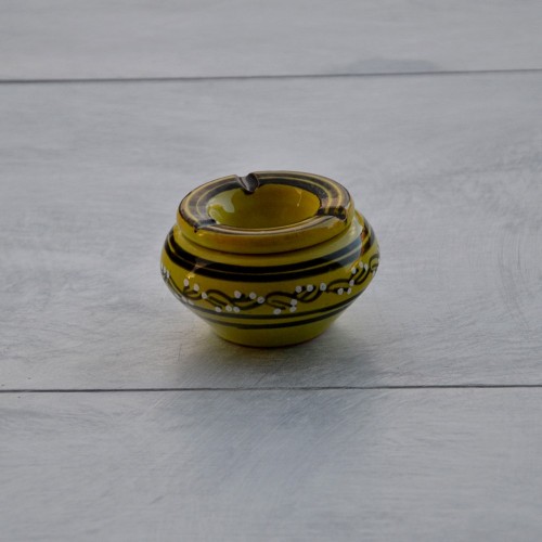 Lot de 2 cendriers Tatoué bleu et vert anis - Mini modèle 2