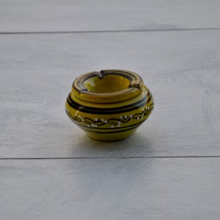 Lot de 2 cendriers Tatoué bleu et vert anis - Mini modèle