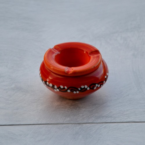 Lot 3 mini cendriers Tatoué Orange, Vert et Bleu 2