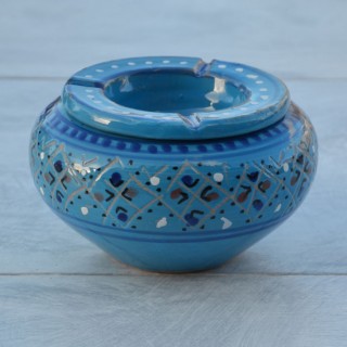 Cendrier anti fumée Marrakech Bleu - Moyen modèle