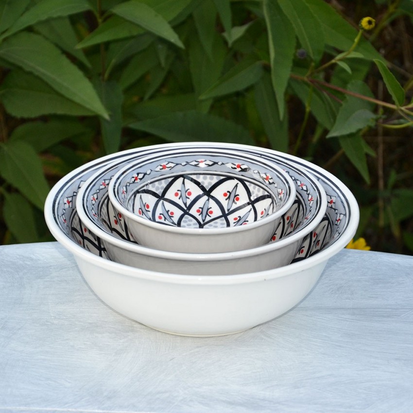 Saladier Bakir gris - D 25 cm