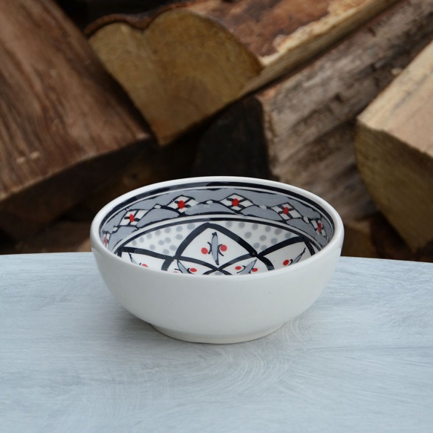 Service à salade de fruits Bakir gris - 6 pers