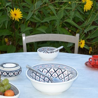 Service à salade de fruits Bakir gris - 8 pers