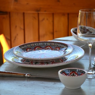 Assiette plate Bakir rouge - Diam 24 cm