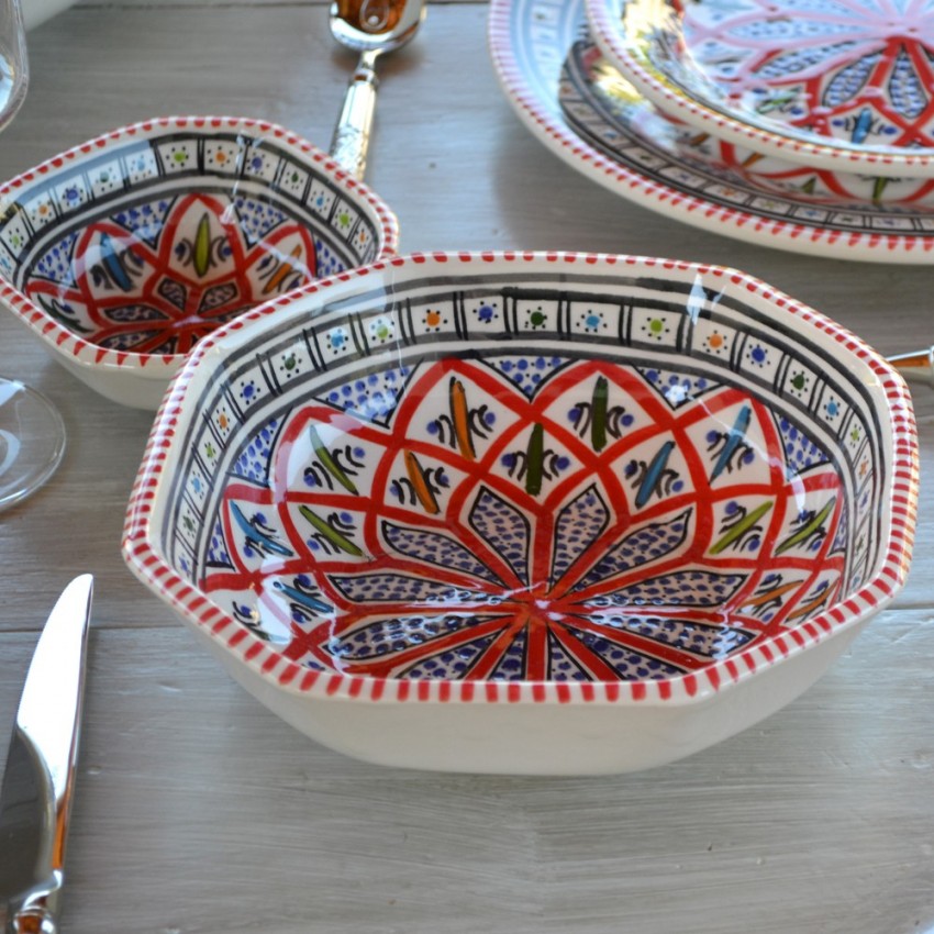 Service de table Bakir rouge - 6 pers