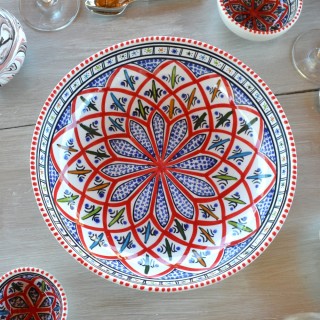 Jatte Bakir rouge - Diam 26 cm