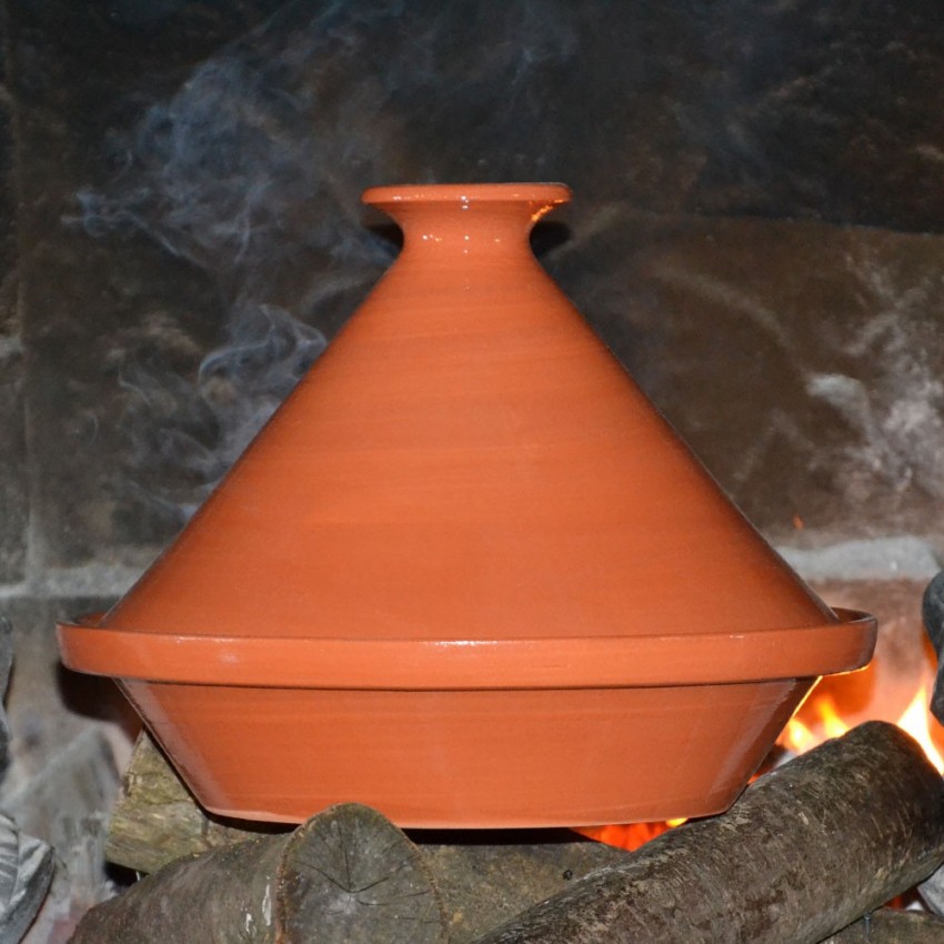 Tajine en terre cuite traditionnel - D 27 cm