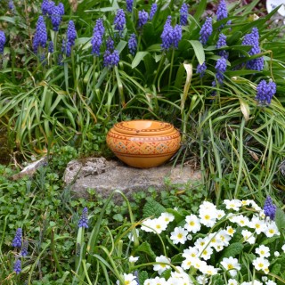 Cendrier anti fumée Marrakech jaune moutarde- Moyen modèle