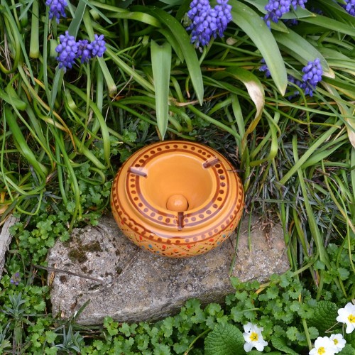 Cendrier anti fumée Marrakech jaune moutarde- Moyen modèle 2