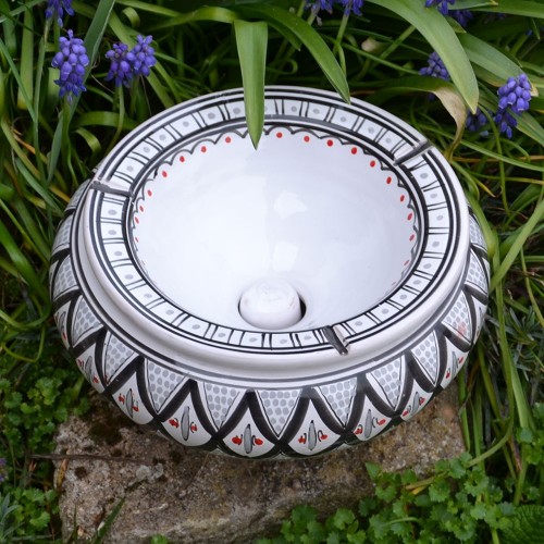 Cendrier marocain Bakir gris - Très Grand modèle 2