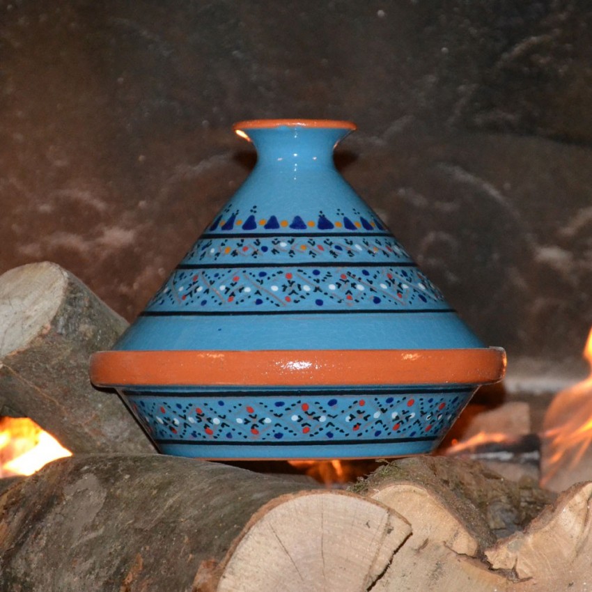Tajine individuel Marrakech Bleu - D 23 cm traditionnel