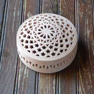 Applique Murale Ronde en Terre Cuite