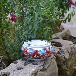 Cendrier oriental Marocain Rouge - Moyen modèle