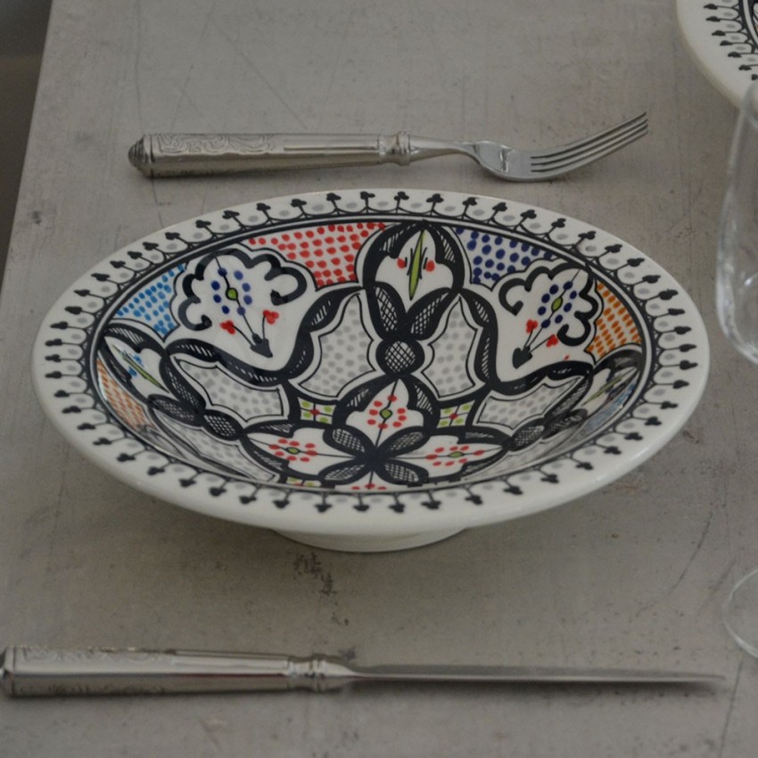 Service à couscous assiettes Tebsis Marocain Color - 6 pers