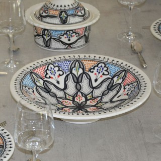 Service à couscous assiettes Tebsis Marocain Color - 6 pers