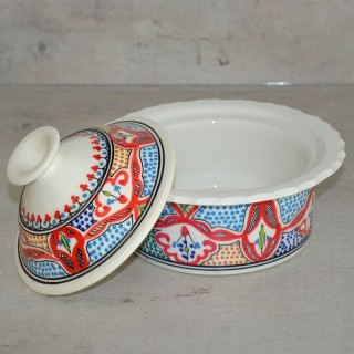 Service à couscous assiettes Tebsis Marocain Rouge - 6 pers