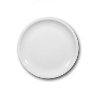 Assiette plate en porcelaine blanche - D 27 cm