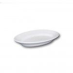 Plat ovale porcelaine blanche - L 28 cm - Tivoli