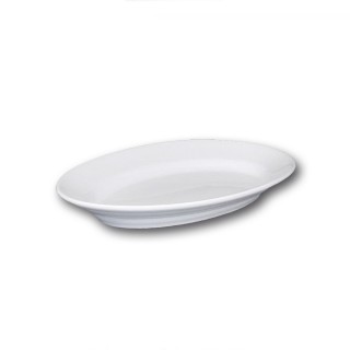 Plat ovale porcelaine blanche - L 31 cm - Tivoli