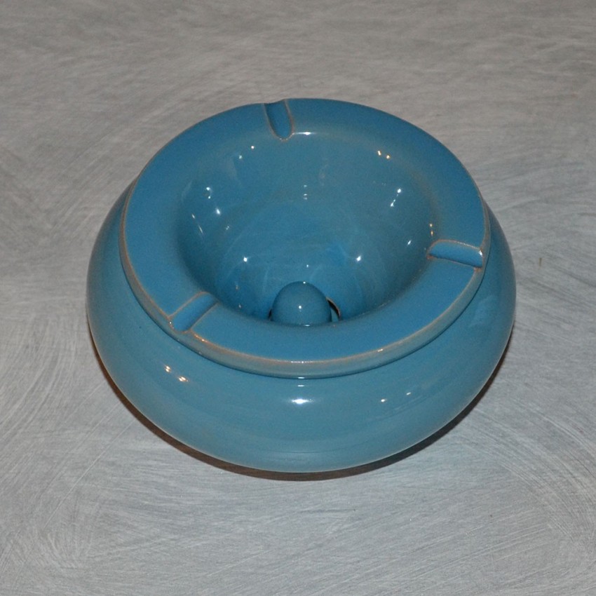 Cendrier Tunisien Uni bleu - Moyen modèle