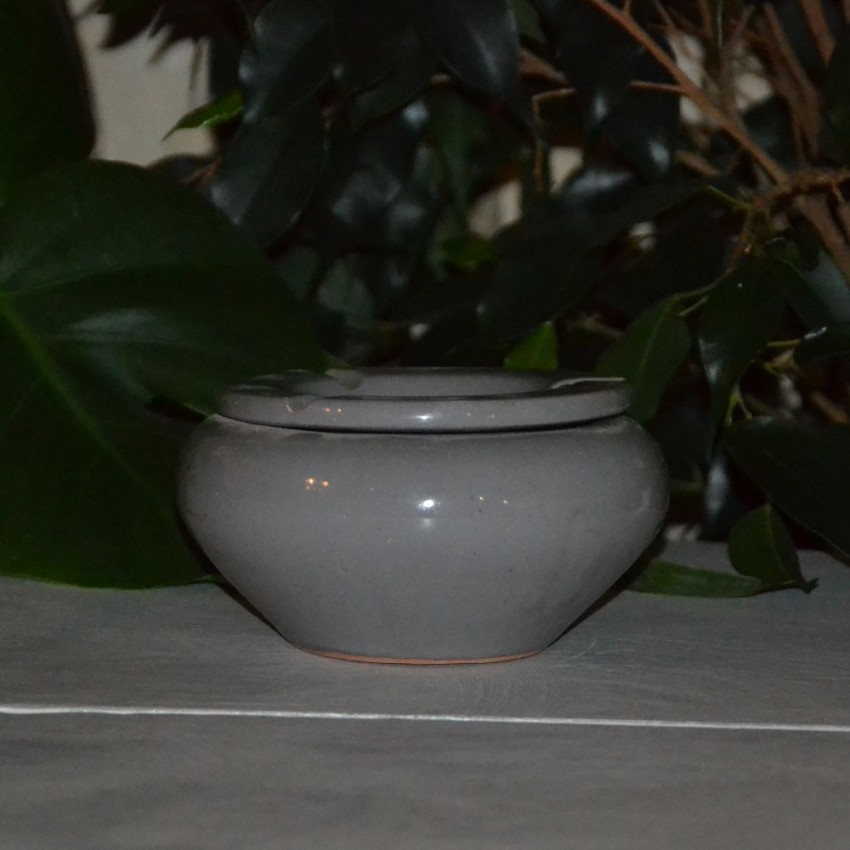 Cendrier Tunisien Uni gris - Moyen modèle