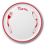 Assiette à pizza Rouge - D 31 cm - Napoli