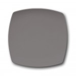 Assiette plate carrée couleur Grise - L 26 cm - Tokio