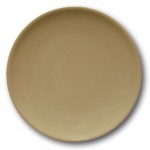 Assiette plate porcelaine couleur Marron - D 28 cm - Siviglia