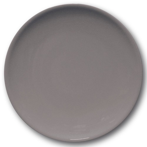 Lot de 6 assiettes plates porcelaine Gris - D 28 cm - Siviglia 2