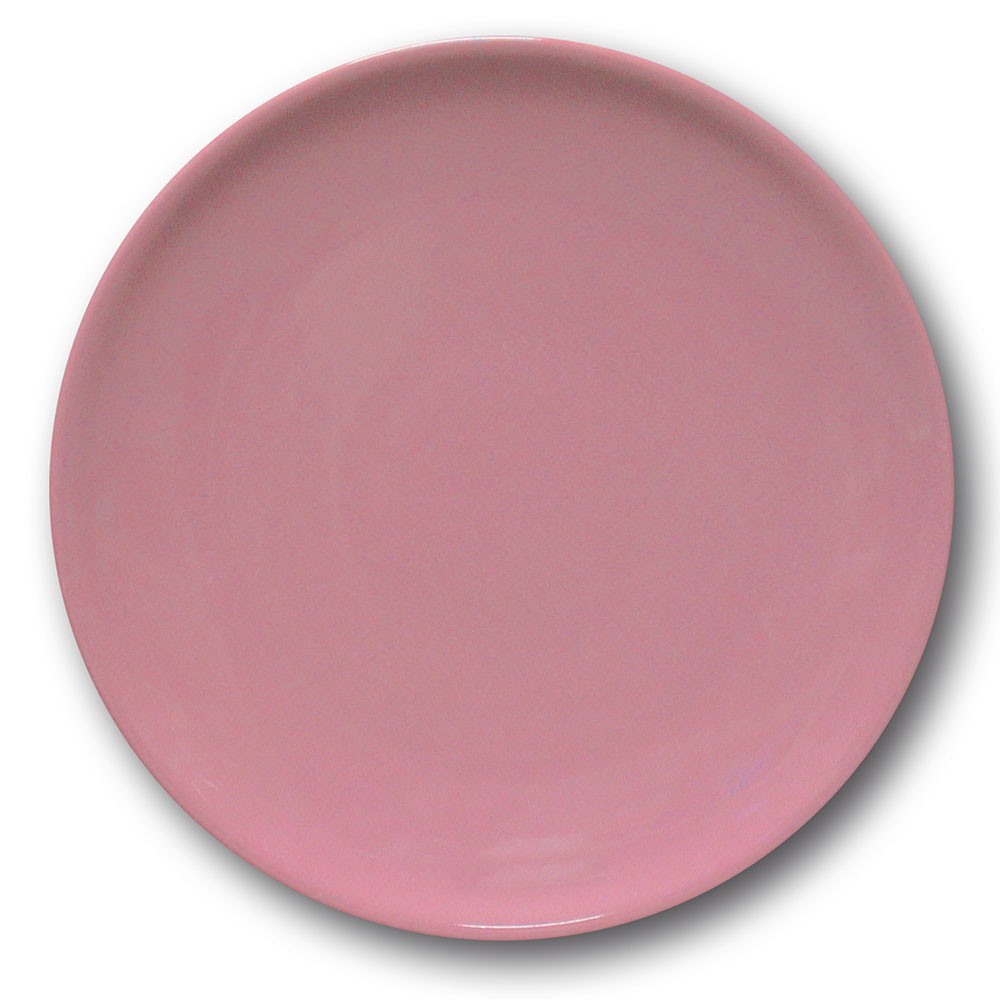 Assiette plate coloris rose en céramique Lucco – Ø 26,5 cm