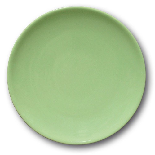 Assiette plate porcelaine Vert- D 26 cm - Siviglia