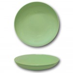 Lot 6 assiettes creuses porcelaine Vert - D 22 cm - Siviglia